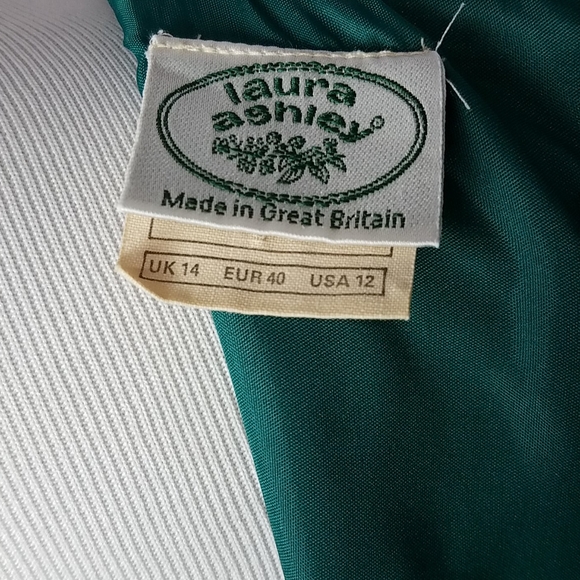 Vintage Laura Ashley 80's Plaid Maxi Dress - Picture 6 of 7